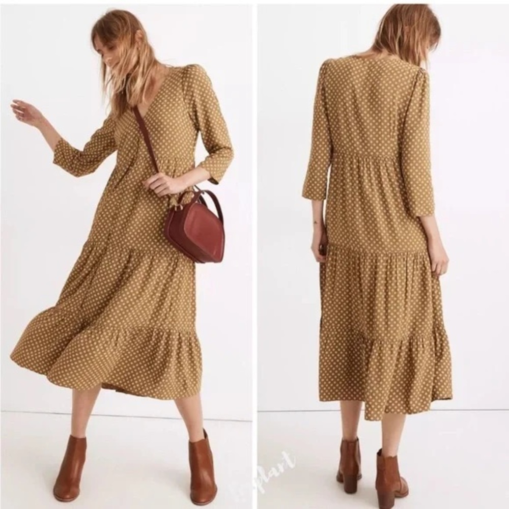 Madewell floral midi dress